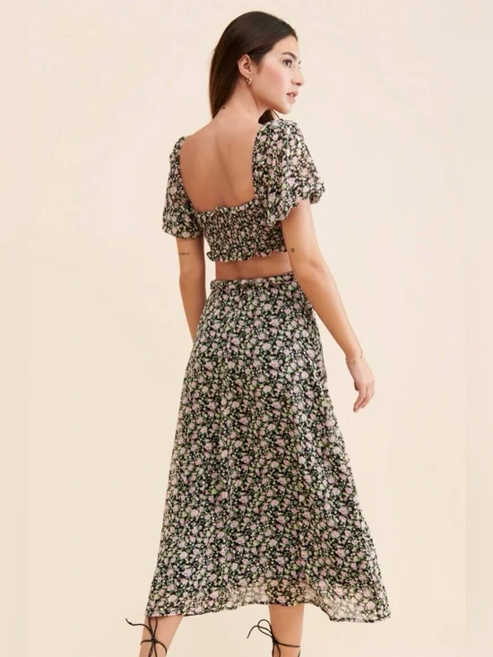 ASTR the Label Ruffle Cutout Midi Dress size S - Picture 2 of 8